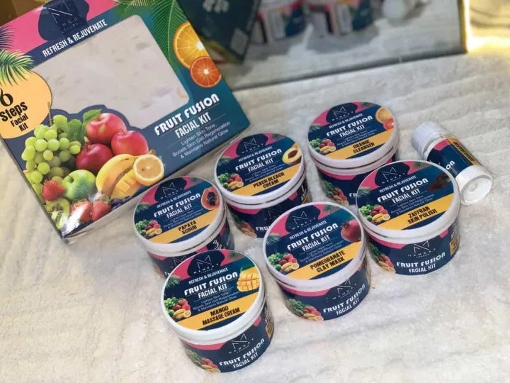 Mamkay London Fruit Fusion Facial Kit (6-Step Refresh & Rejuvenate)